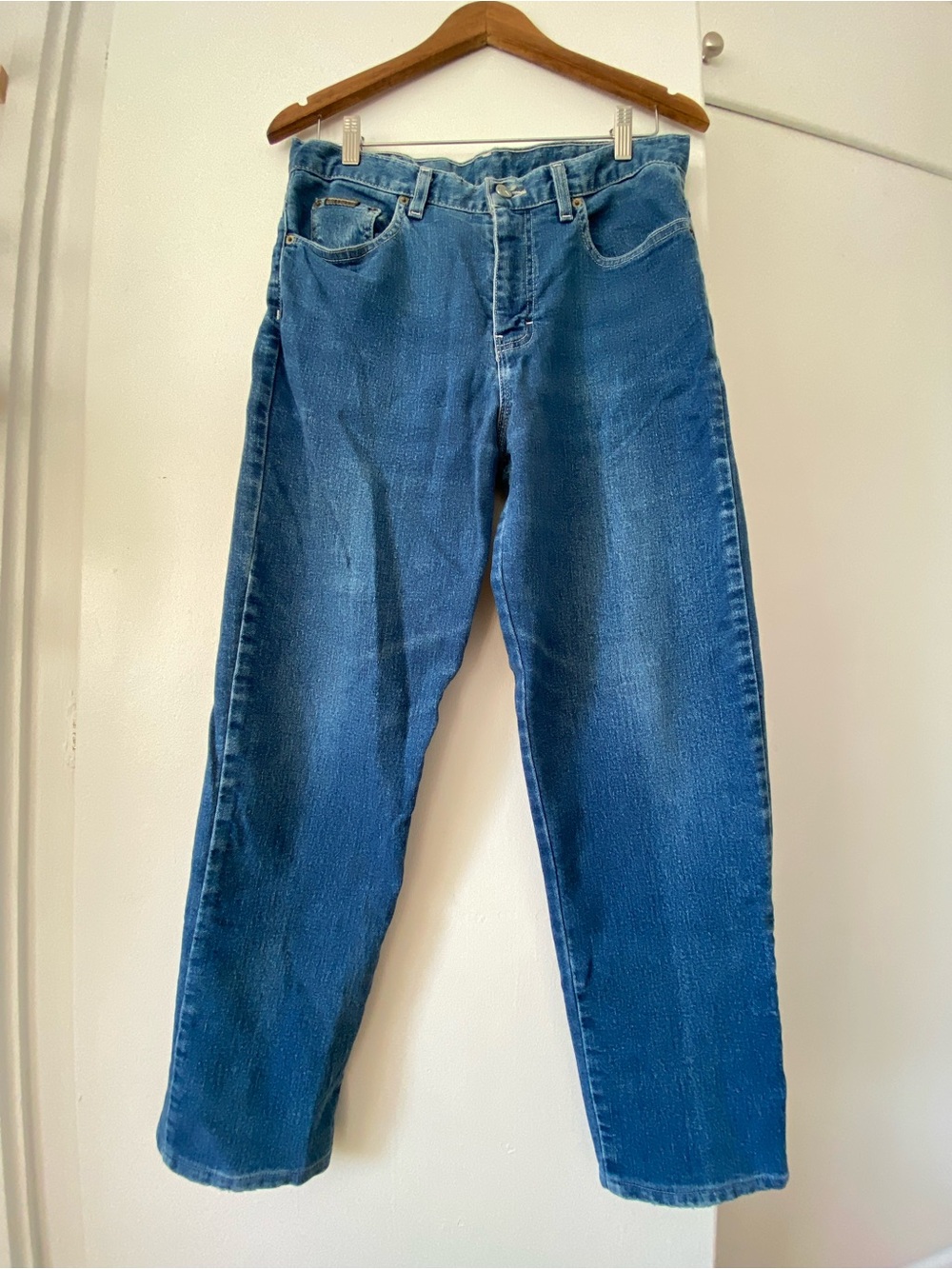 Vintage Early Y2K Calvin Klein Blue Relaxed Mom Strait Leg Jeans Canada